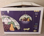 Vintage Hampton Bay 16" Pendant Fixture Lamp Tiffany Style 1999 *brand New* Cib. Fixed Price $139.95.