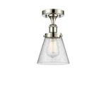 Innovations Ballston Sm Cone Semi-flush, Nickel Seedy/sphere 916-1C-PN-G64. Fixed Price $123.20.