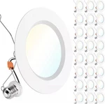 Sunco 24 Pack Led Recessed 6 Inch, High Brightness 1700 Lm, Selectable Cct. Fixed Price $94.79.