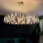 Modern Luxury K9 Crystal Ceiling Fixture Light Round Pendant Lamp Chandelier. Fixed Price $208.99.