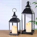 Pack Outdoor For Porch, Black Farmhouse Lanterns Indoor, 17'' 12''. Fixed Price $35.99.