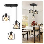 Phaosio Pendant 3-LIGHT, Round Base Metal (black). Fixed Price $45.99.