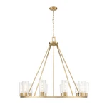 Z-lite Titus Light 46" Chandelier, Modern Gold/clear 826-10MGLD. Fixed Price $1540.00.
