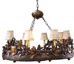 Bavarian Crest Chocolate Chandelier-lodge Style Lighting. Fixed Price $4939.00.