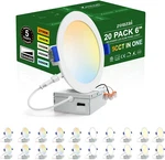 20 Pack 6" Ultra-thin Dimmable Led Recessed Ceiling Lights Etl Certified. Fixed Price $183.99.