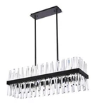 Crystal Chandelier Black Kitchen Island Dining Room Ceiling Light Fixture 36". Fixed Price $1090.58.