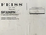 Feiss SF326PN Three Light Semi-flush Mount Polished Nickel. Fixed Price $349.99.
