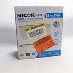 Nicor Square Led Recessed Downlight In 4000K White 5" DQR5-10-120-4K-WH-BF. Fixed Price $26.47.