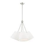 Livex 40564-91 Prato Light 25 Inch Chandelier Brushed Nickel #1355G Y. Fixed Price $79.99.