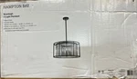 Hampton Bay Briarleigh 5-LIGHT Black And Crystal Pendant Fixture New. Fixed Price $79.19.