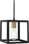 Elegant Lighting LD4063D8 Brass/black Resolute Single 8"W Mini Pendant. Fixed Price $74.00.