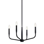 Kichler 52716 Madden 4 Light 20"W Taper Candle Style Chandelier - Black. Fixed Price $119.98.