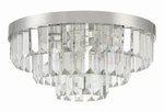 Crystorama Lighting Group HAY-1403 Hayes 18"W Flush Mount Nickel. Fixed Price $1098.00.
