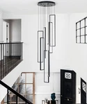 Umeiluce 7-LIGHT Dimmable Integrated Led Black Chandelier 120 Inches, Modern. Fixed Price $250.00.