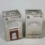 Commercial Electric K26 3 Recessed Lighting Kit White Gimbal Trim Lot Of. Fixed Price $34.99.