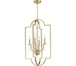 Craftmade Fortuna 19 In. 4-LIGHT Satin Brass Finish Foyer Chandelier Pendant. Fixed Price $475.79.