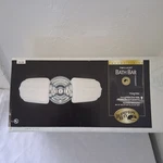 Hampton Bay Two Light Bar Chrome Finish Frosted Glass Shades Bathroom. Fixed Price $24.69.