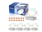 12PK 4INCH 5CCT Led Recessed Lighting, Color Temperature Light, 10-100%. Fixed Price $88.99.