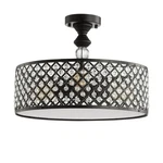 Jonathan Lighting JYL6147A Elise 3 17"W Led Semi-flush Black. Fixed Price $146.73.