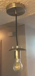 Sferra Led Industrial Kitchen Island Pendant Light, Brushed Nickel LL-P201-BN. Fixed Price $36.99.