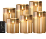 Lumipur 6-PIECE Flameless Led Candles Design Series Glass With Remote. Fixed Price $74.99.