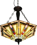 Tiffany Stained Glass Chandelier 5 Lights Pendant Lighting Fixture Ceiling Lamps. Fixed Price $144.99.