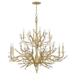 Fredrick Ramond Eve 12 Light Two Tier, Champagne Gold - FR46810CPG. Fixed Price $4844.15.
