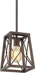 Farmhouse Pendant Light, 1-LIGHT Metal Wire Cage Hanging Lantern, Oil Rubbed Bro. Fixed Price $94.99.