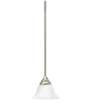 Kichler Pendant Brushed Nickel Light Alabaster Swirl Glass 3476. Fixed Price $23.99.