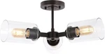 Led Semi Flush Mount 3-LIGHT Oil Rubbed Bronze Clear Glass Jonathan Y 20 In. Fixed Price $45.95.