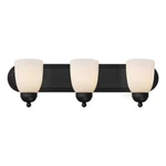 Bel Air Lighting Reed 24 In. 3-LIGHT Black Bathroom Vanity Fixture. Fixed Price $25.99.