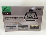 Feit Electric Katalyst 15IN.TRAPEZ Black Select Cct Led Semi-flush Mount. Fixed Price $64.99.