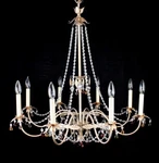 Schonbek Adagio Chandelier 6 Light White Crystals. Fixed Price $550.00.