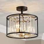 CL005BB K9 Crystal Semi Flush Mount Ceiling Light Fixture, Modern Design, E12 Ba. Fixed Price $123.99.