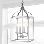 Jonathan Y 11" Traditional Classic Lantern Metal/glass Led Pendant, Silver Ruth. Fixed Price $195.99.