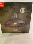 Globe 61110 Tucker Pendant, 1-LIGHT Matte Black, Plug-in/hardwire, 15 Ft Cord. Fixed Price $55.99.