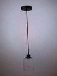 Globe Annecy 1-LIGHT Plug-in Or Hardwire Dark Bronze Pendant With Shade. Fixed Price $18.85.