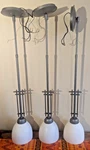Set Of Three Hubbardton Forge Prarie Adjustable Length Pendant Lights, Usa Made. Fixed Price $305.00.