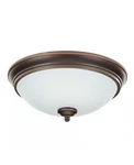 Hampton Bay Clifton 11 In. Oil Rubbed Bronze Selectable Led Flush Mount. Fixed Price $19.99.