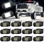 Shinight 12 Pods White Rock Lights 6000K Pure Super Bright Underglow Li.... Fixed Price $57.81.