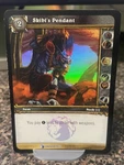 World Of Warcraft Single Card Skibi's Pendant Item Holo English 28/33. Fixed Price $4.97.