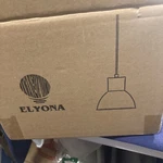 Elyona Industrial Pendant Light Wood Hanging Lamp Hammered Metal Shade. Fixed Price $24.99.