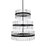 Elegant Lighting 6200G36L3 Serephina 46 36"W Crystal - Black. Fixed Price $3520.00.