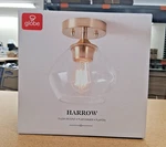 Globe Electric Harrow Semi Flush Mount Ceiling Light. Fixed Price $24.99.