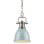 Golden Lighting 3602-S-PW Pewter Duncan Single 9"W Mini Pendant. Fixed Price $139.99.