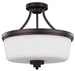 Canarm ISF286A03 Bronze Jackson 3-LIGHT 15-3/4"W Semi Flush Bowl Ceiling Fixture. Fixed Price $84.42.