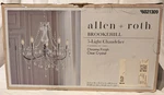 Allen + Roth Aurelis Gloss Chrome Led Crystal Clear Glass Metal Chandelier. Fixed Price $130.00.