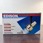 Vintage 1995 Edison Track Lighting System Brass With Black Baffle E9305PB. Fixed Price $24.99.
