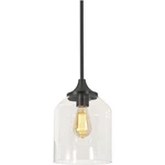 Afx Inc. WMMP08MBBK William 1 Light 7.87 Inch Black Pendant Ceiling. Fixed Price $107.20.