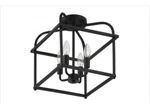 Fredrick Raymond M60061MBK Four Light Semi Flush Fixture Matte Black Finish. Fixed Price $125.00.